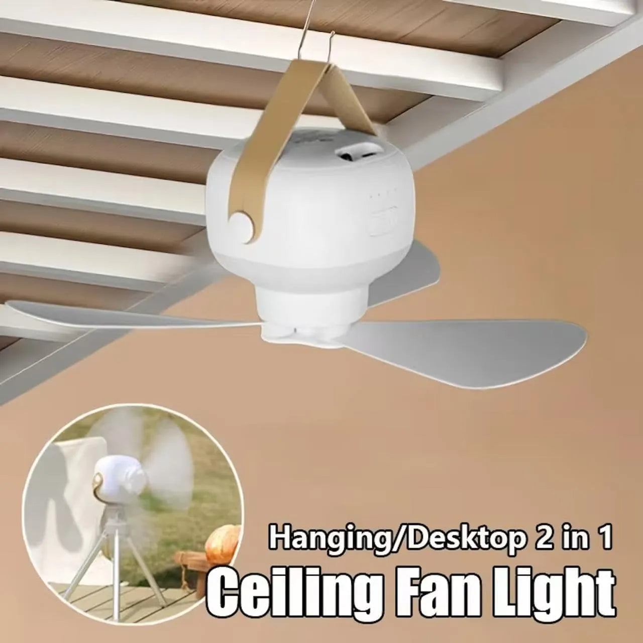 Portable Mini Fan With Night Light