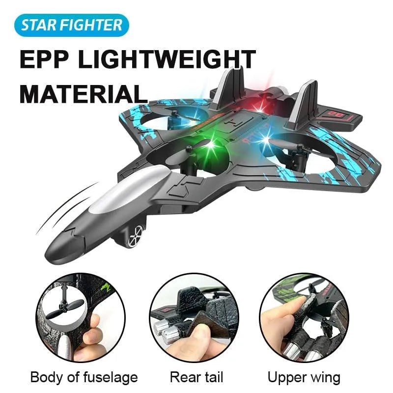 Advanced RC Jet Aircraft with LED Lights