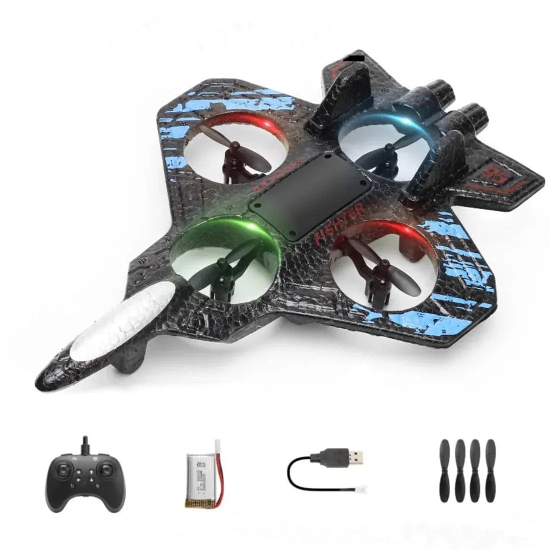 Advanced RC Jet Aircraft with LED Lights