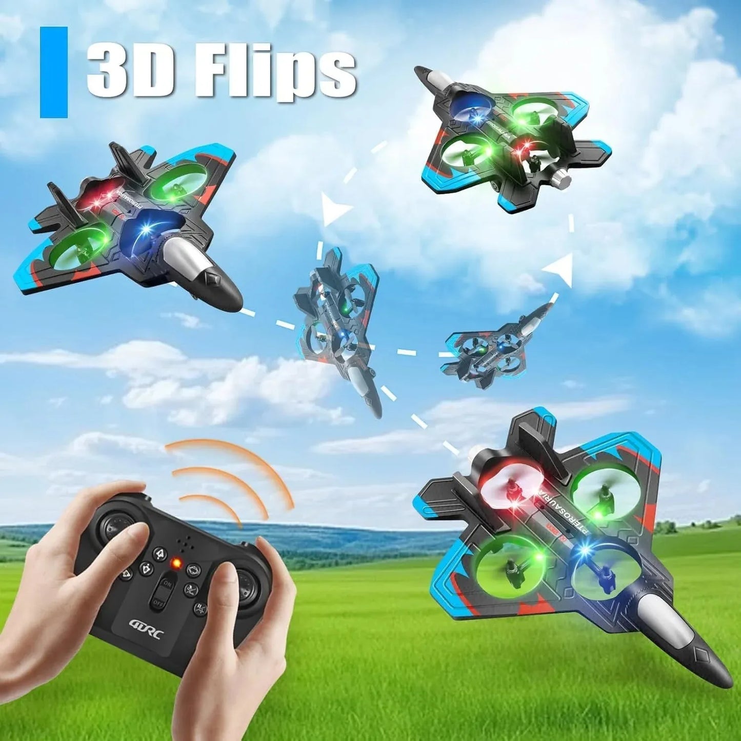 Advanced RC Jet Aircraft with LED Lights