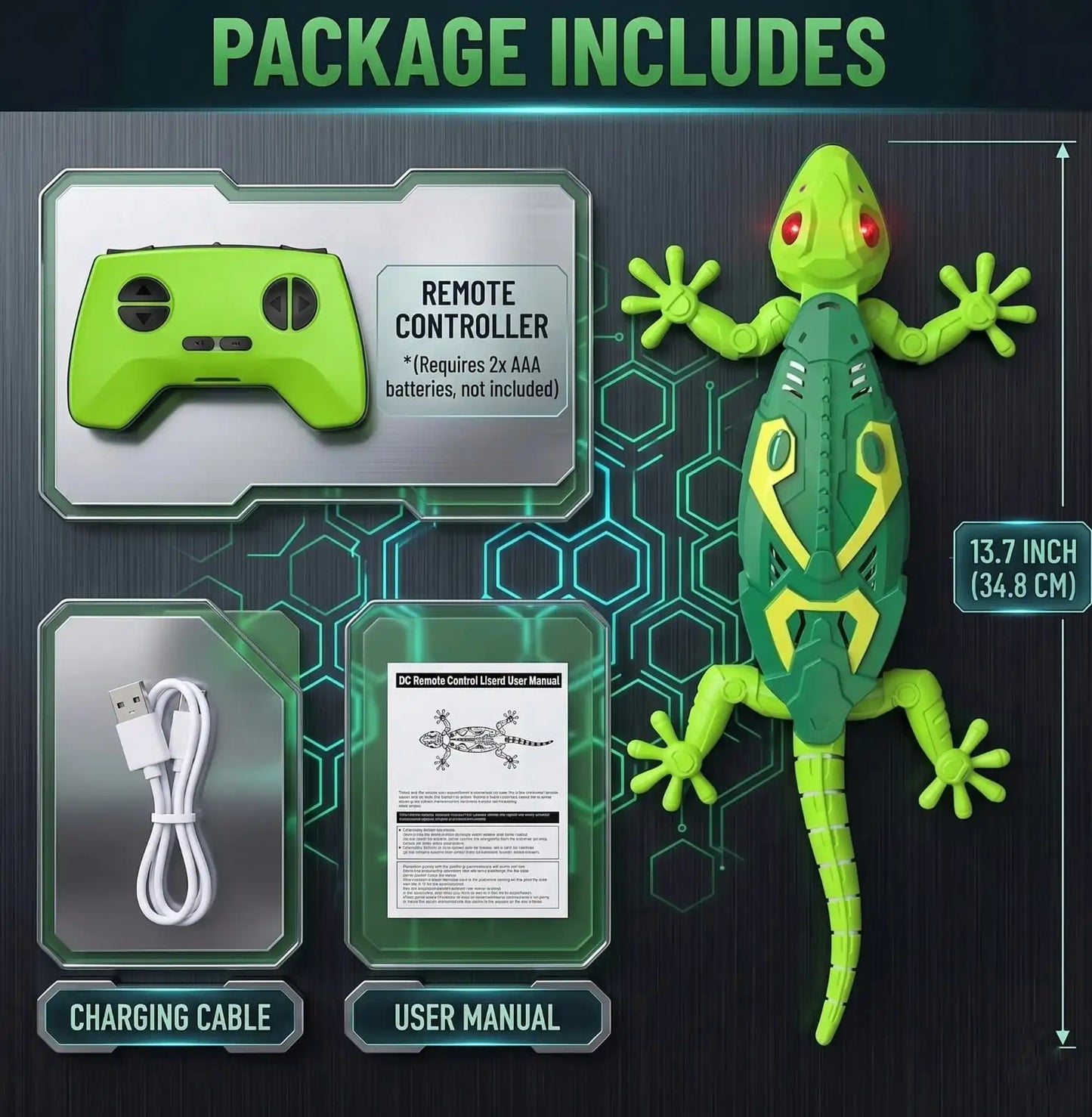 Remote Control Toy Lizard rechargable