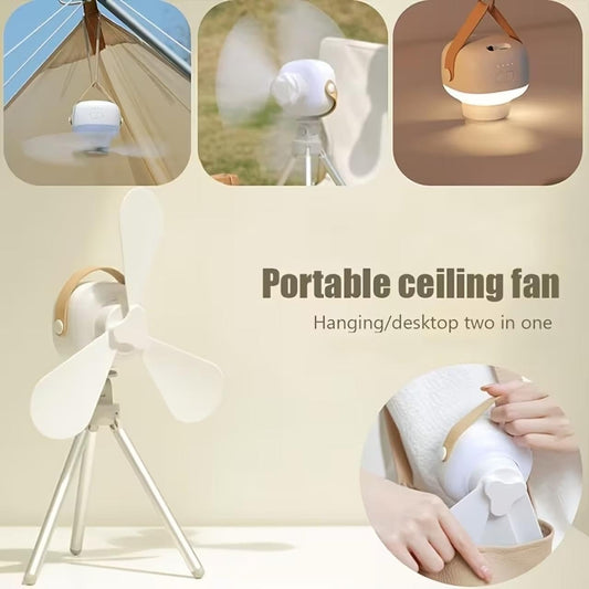 Portable Mini Fan With Night Light